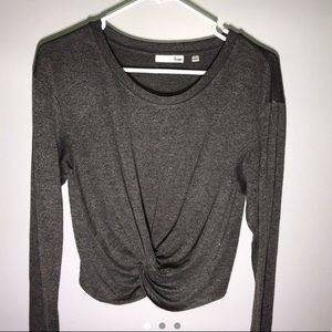 Long sleeve knot top